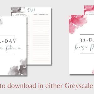 31-Day Prayer Planner – Time in The Word Made Simple